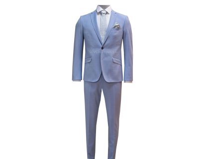 Pánský oblek modrý WARDEN