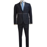 Pánský oblek modrý s vlnou - EZ185