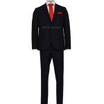 Pánský oblek modrý s elastanem - EZ190