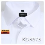 Pánská košile bílá s proužkem - KDR57