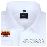 Pánská košile bílá se strukturou - KDR393