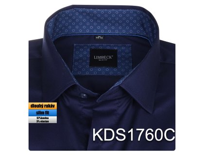 KDS1760 košile tmavo-modrá