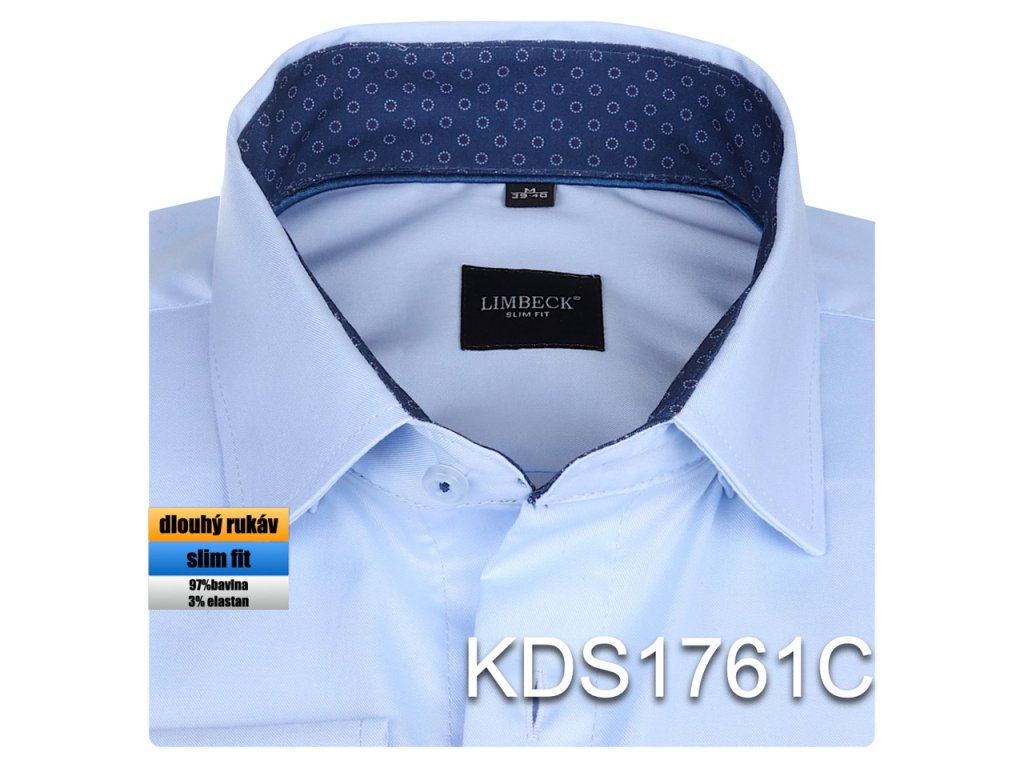 01-KDS1761 Košile modrá s doplňky