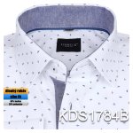 1-KDS1784 Košile bílá se vzorem