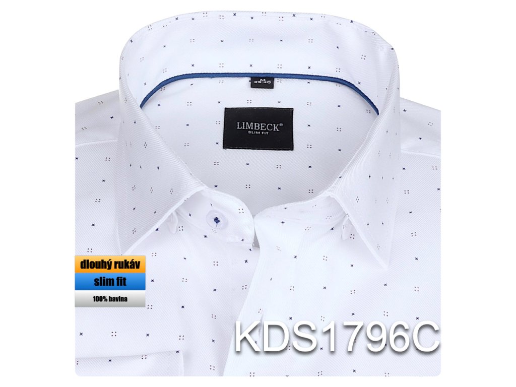 1-KDS1796 bílá se vzorkem
