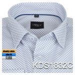 01-KDS1832 Košile se šedomodrým motivem