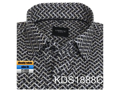0-KDS1888 Košile s výrazným vzorem