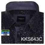 1-KKS643 Košile černá se vzorem