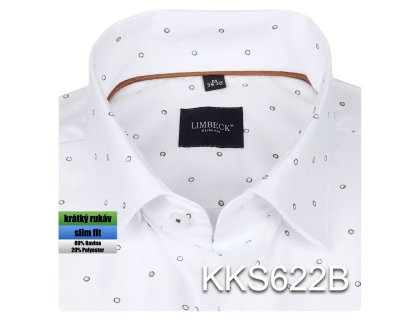 1-KKS622 Bílá s hnědými vzory