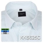 1-KKS625 Bílá se zeleným vzorem
