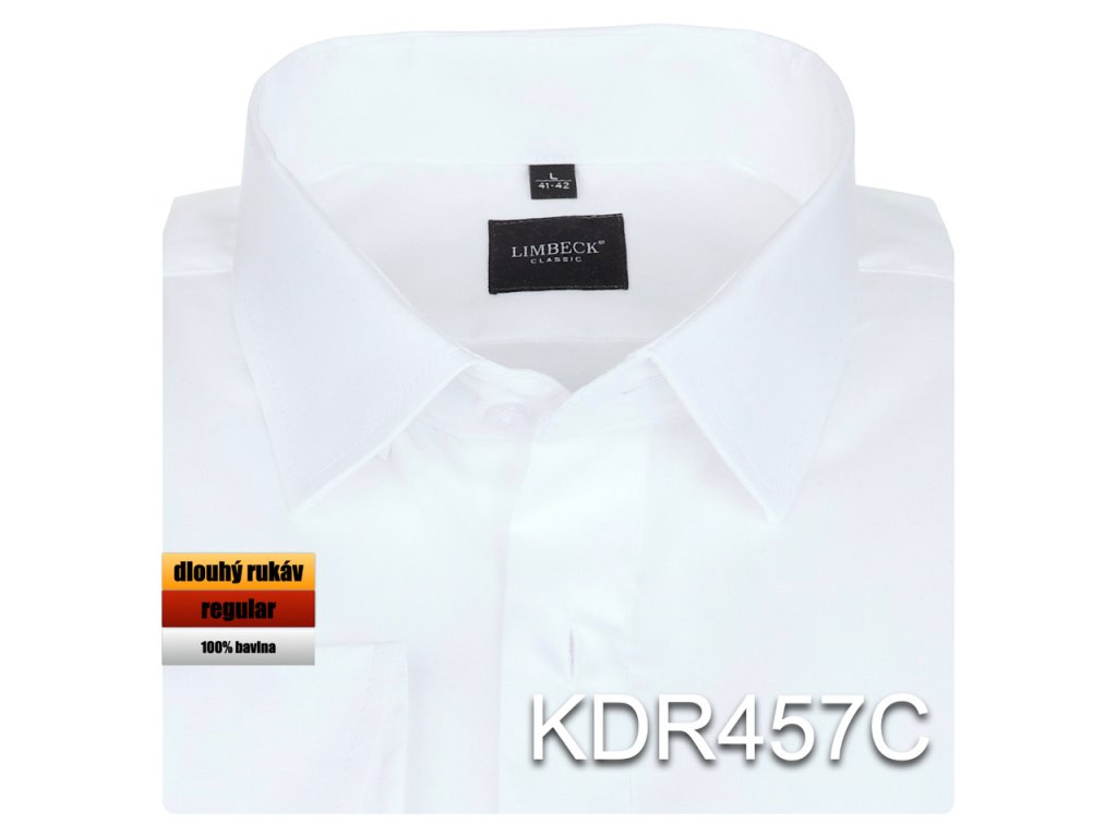 0-KDR457 Bílá jednobarevná