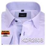 KDR280 košile fialová se vzorem