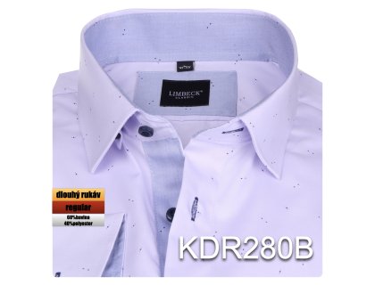 KDR280 košile fialová se vzorem