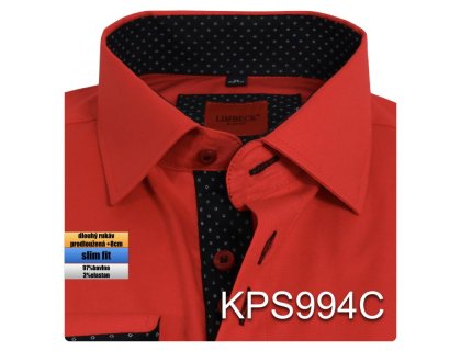 KPS994 Košile červená s doplňky