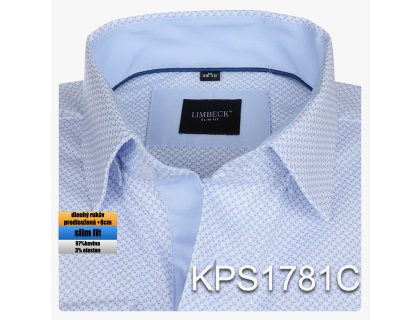 1-KPS1781 Modrá světlá se vzorem