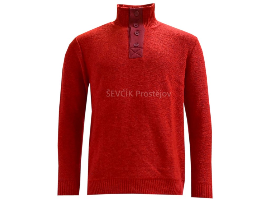2299 červený knoflíkový