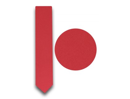 Kravata červená hladká