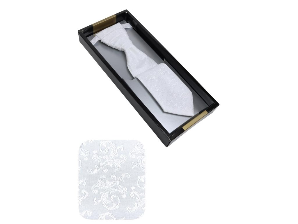 Svatební kravata bílá