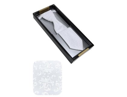 Svatební kravata bílá