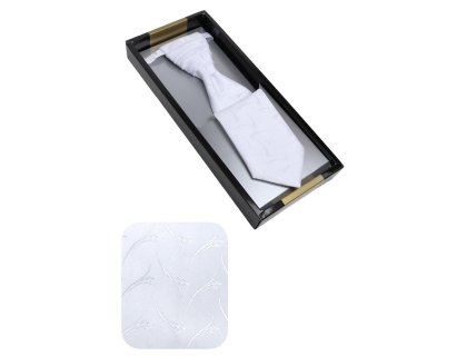 Svatební kravata bílá