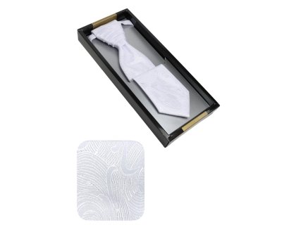 Svatební kravata bílá