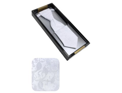 Svatební kravata bílá