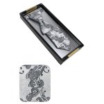 Svatební kravata stříbrná