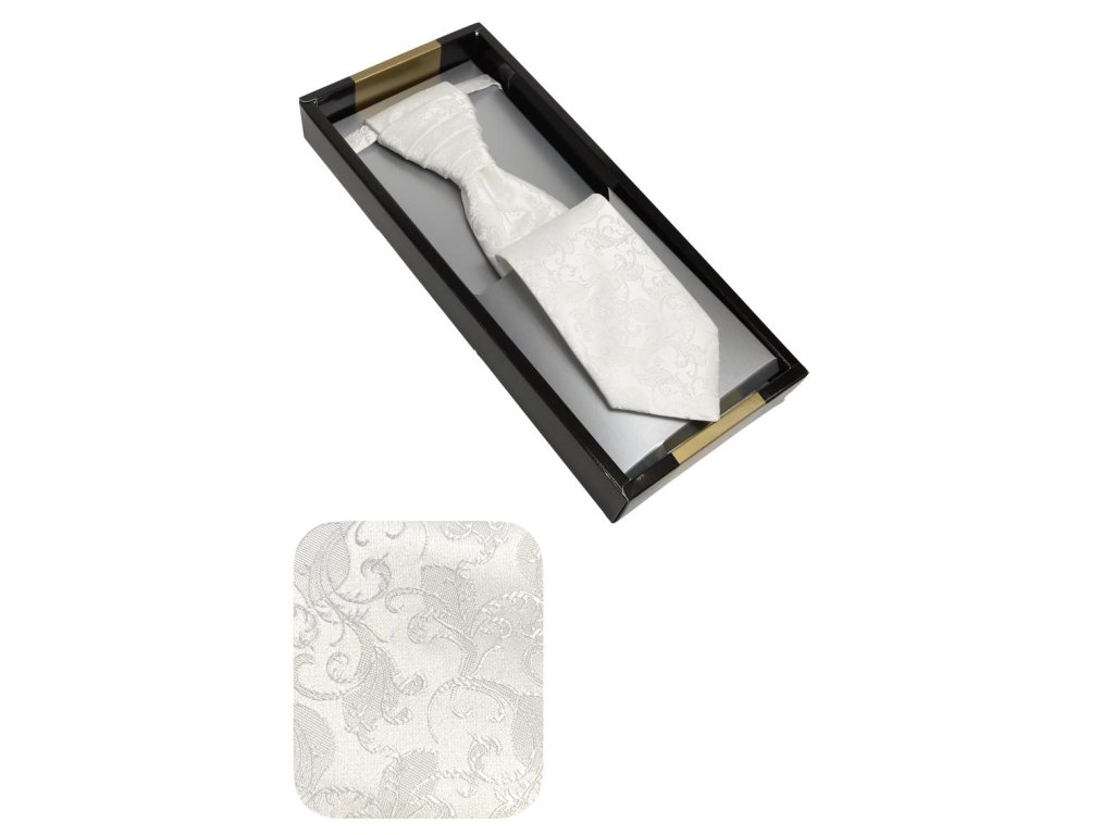 Svatební kravata smetanová