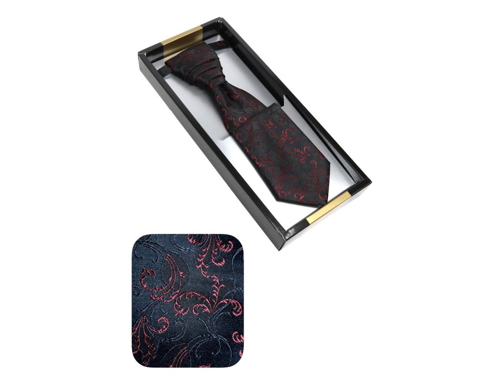 Svatební kravata vínová tmavá