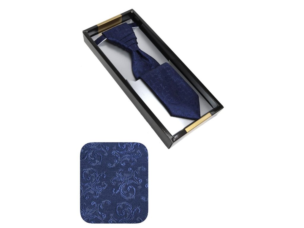 Svatební kravata modrá tmavá