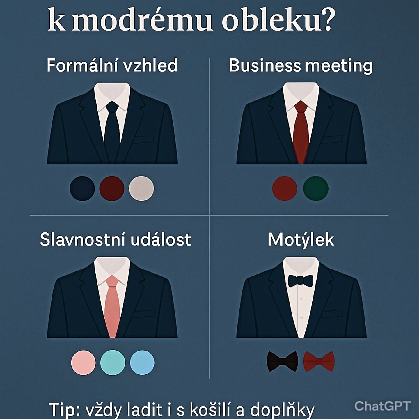 Elegantní košile a doplňky