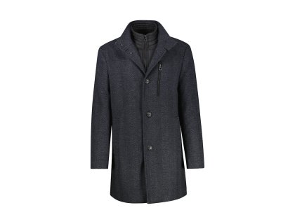 Kabát pánský modrý se vzorem LERROS