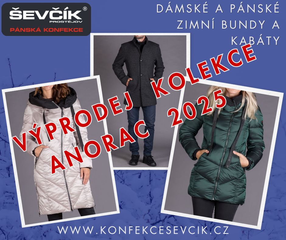 SLEVA zimní bundy a kabáty zn .ANORAC