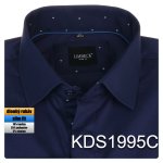 Pánská košile tmavomodrá jednobarevná - KDS1995C