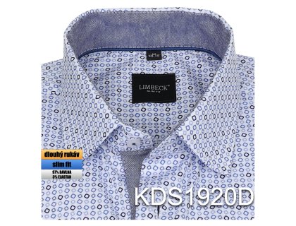 Pánská košile se zajímavým vzorem - KDS1920D