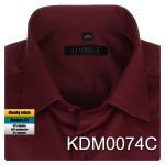 Pánská košile vínová - KDM0074C