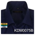 Pánská košile modrá s jemným vzorem - KDM0075B