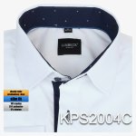 Pánská košile bílá v prodloužené délce - KPS2004C