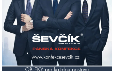 Nové vzory košil a novinky na prodejnách ŠEVČÍK-pánská konfekce