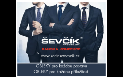 Nové vzory košil a novinky na prodejnách ŠEVČÍK-pánská konfekce