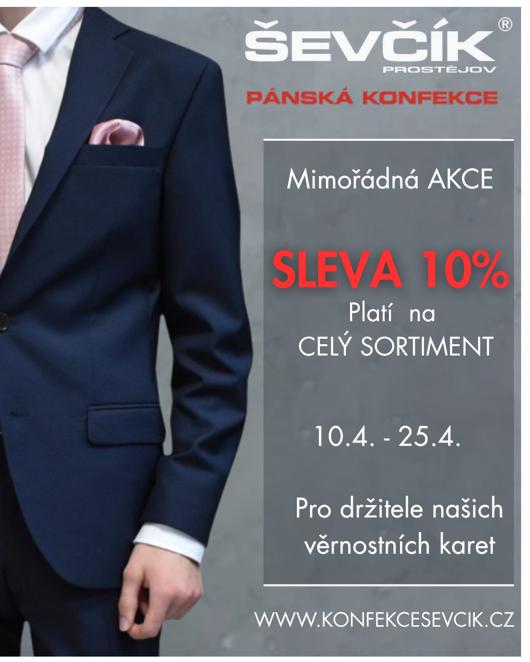 MIMOŘÁDNÁ SLEVA 10 % pro naše věrné zákazníky