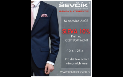 MIMOŘÁDNÁ SLEVA 10 % pro naše věrné zákazníky